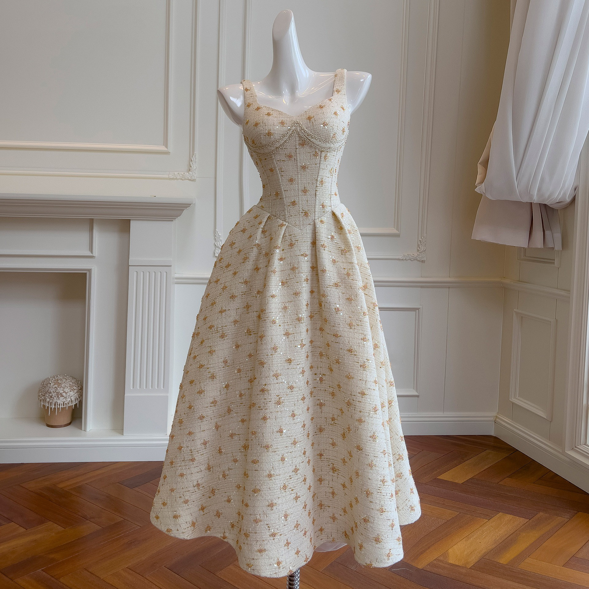 ドレス パーティードレス ウェディングドレス ワンピース 上品 高級感 優雅 韓国風 結婚式 お呼ばれ 同窓会