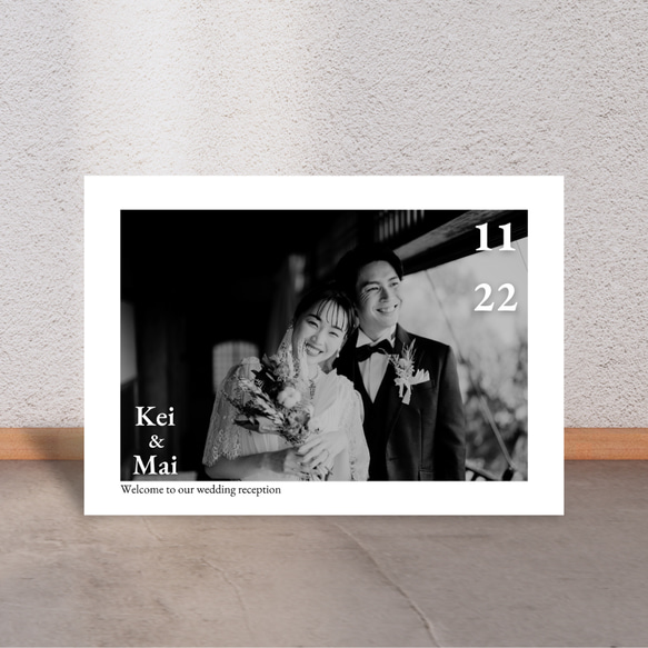 最短発送3日 ウェルカムボード　結婚式  ウェルカムスペー 前撮り ウェディング　 2枚目の画像