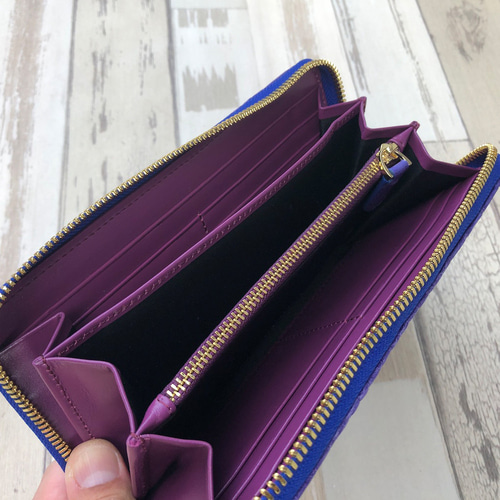 クロコダイル財布　PG8 クロコダイル 財布 ラベンダー No508 シャイニングクロコ