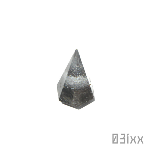 盛塩×天然石 六角錐ミニ 泡 モリオン 黒水晶 浄化の石 おまもり