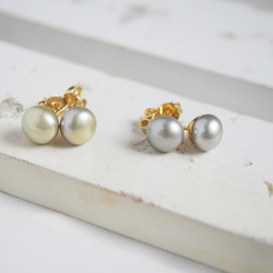 14KGF/秋の小粒（8ミリ）シトリンピアス ピアス（フック・チェーン