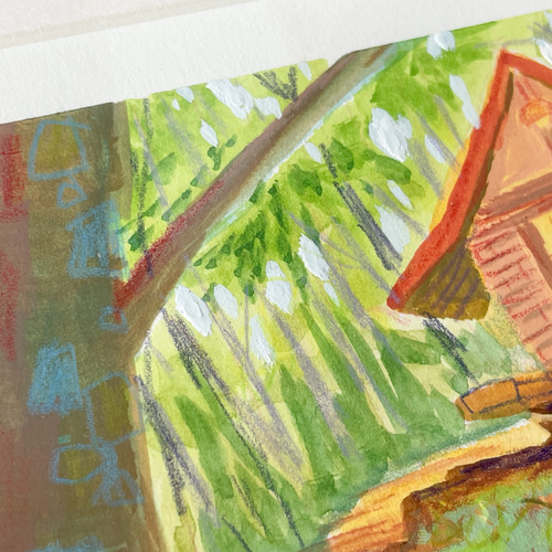 ニングルテラス （水彩原画・額縁付） 絵画 Curious Atelier 通販