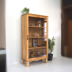 コレクションケース 幅60cm高さ120cm アンティーク レトロ
