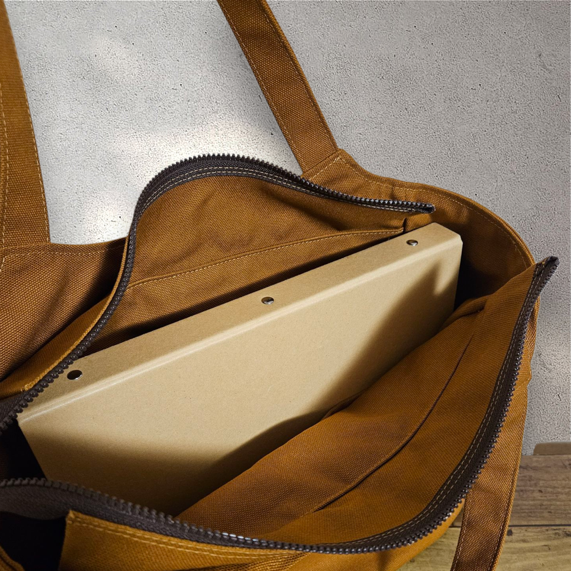 A4 もスッポリ！帆布のシンプルトートバッグ  通勤・通学、マザーズバッグにも！