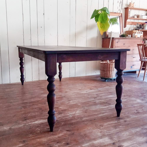 フェイクアンティークダイニングテーブル country アンティーク調