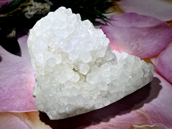 四川省産 フラワー水晶 クリスタル クラスター 花水晶 ラフ