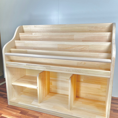 絵本棚　サイドウェーブ　40日発送 絵本棚 サイドウェーブ 40日発送 本棚・絵本棚・マガジンラック Kei