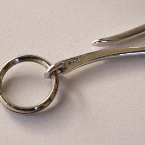 シルバー925製　キーフック　キーホルダー シルバー925製 手曲げキーフック キーホルダー キーリング