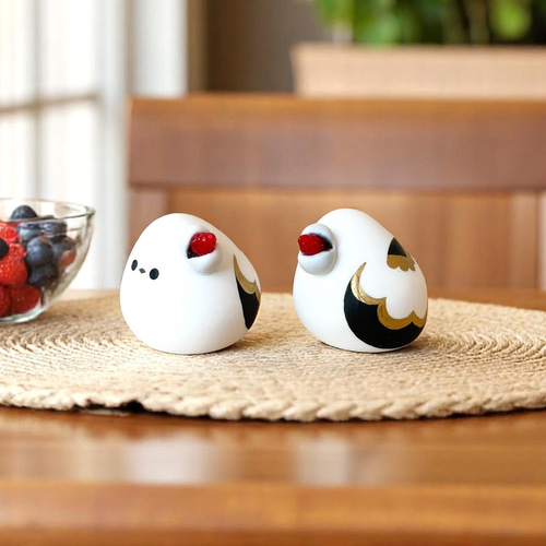 苺大福シマエナガ その他置物 つぶ屋 通販 19338456｜Creema(クリーマ