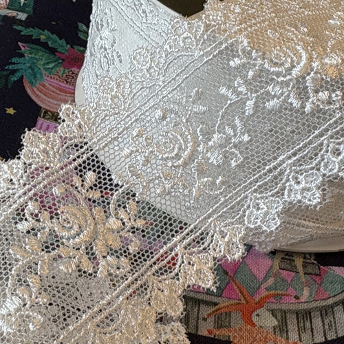 新入荷！高品質！『ブライダルレースリボン チュールレース ホワイト