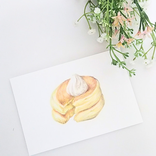 色鉛筆画 原画 イラスト アート 手描きイラスト ハガキ 絵はがき