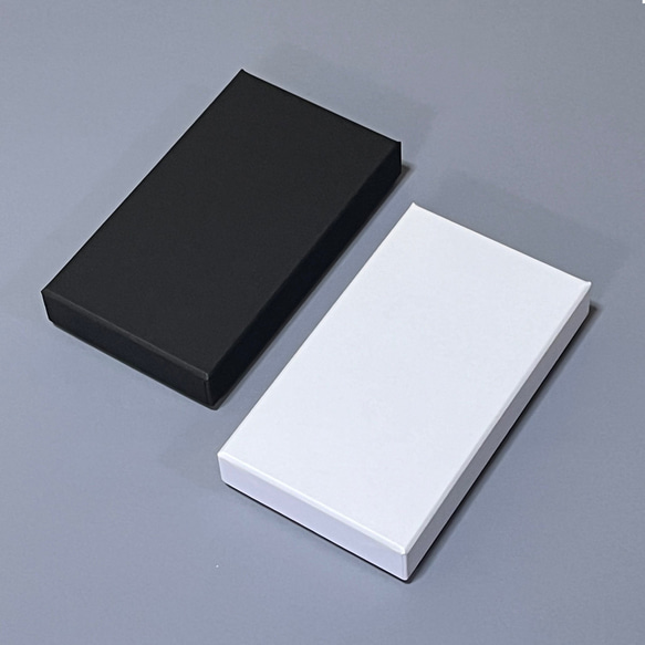 貼り箱 ギフトボックス ロングピアス　スポンジいり　120×70×20mm（黒・白）クリックポスト　B314, B315 4枚目の画像