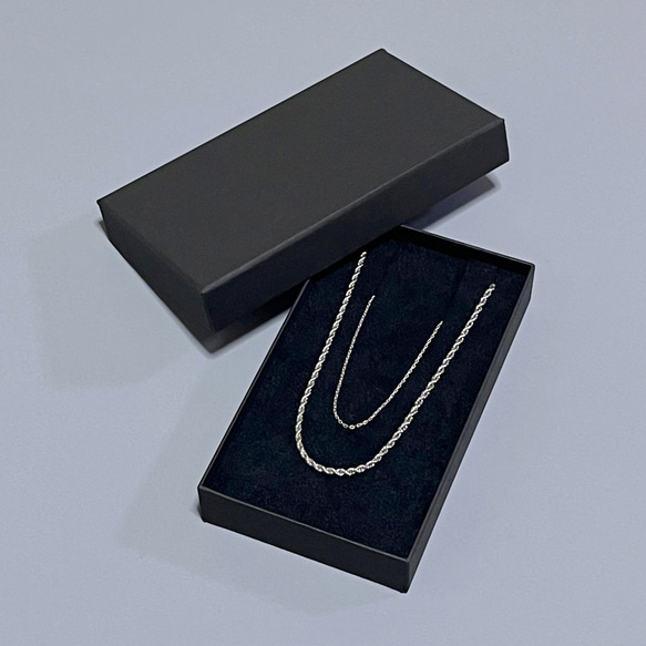 貼り箱 ギフトボックス ロングピアス　スポンジいり　120×70×20mm（黒・白）クリックポスト　B314, B315 11枚目の画像