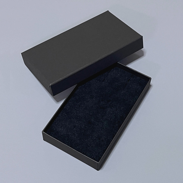貼り箱 ギフトボックス ロングピアス　スポンジいり　120×70×20mm（黒・白）クリックポスト　B314, B315 5枚目の画像