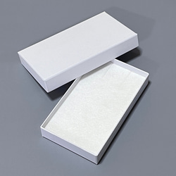 貼り箱 ギフトボックス ロングピアス　スポンジいり　120×70×20mm（黒・白）クリックポスト　B314, B315 6枚目の画像