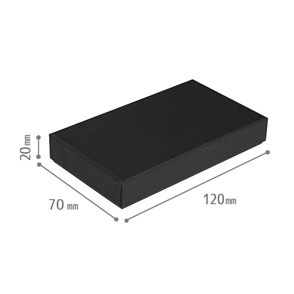 貼り箱 ギフトボックス ロングピアス　スポンジいり　120×70×20mm（黒・白）クリックポスト　B314, B315 3枚目の画像