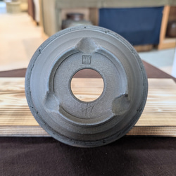 【植木鉢】◆テレビチャンピオン陶芸王が作る器・炭化窯変裂罅紋様鉢(たんかようへんれっかもんようばち) 4枚目の画像