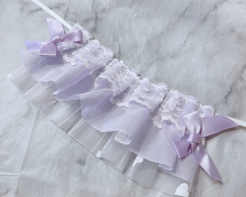 ぬい服16cm*♡純白レースロングドレス・アンティーク調ベール￼セット￼ ぬい服16cm*♡純白レースロングドレス・アンティーク調ベール