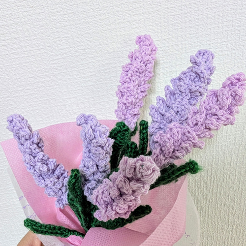 ラベンダー花束」枯れないお花♪プレゼントやインテリアに！ アート
