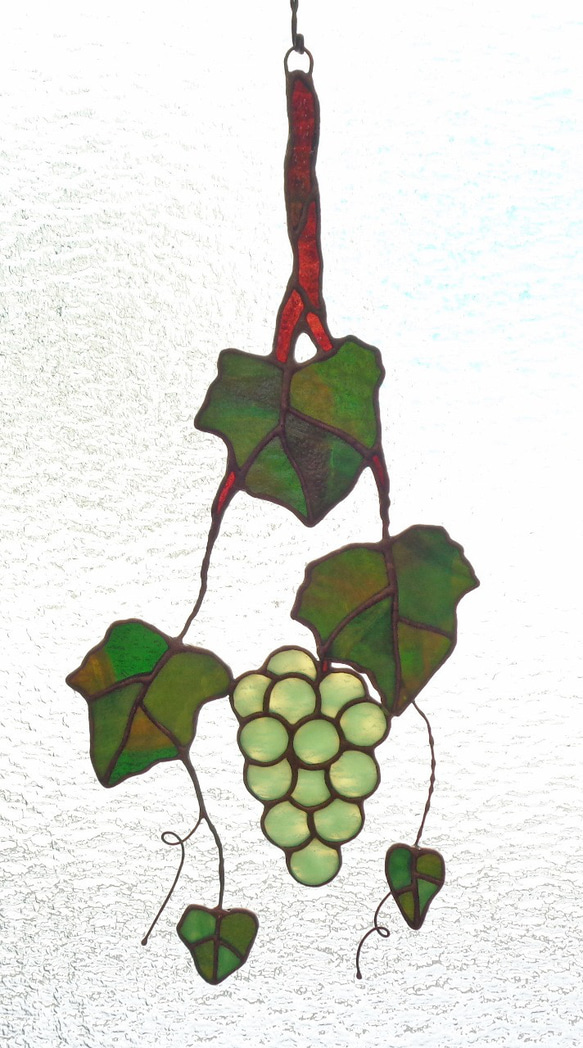 ステンドグラス壁飾り 葡萄 マスカット その他インテリア雑貨