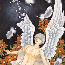 水彩画原画【水仙】A5サイズ イラスト atelier KARISH 通販 13301360