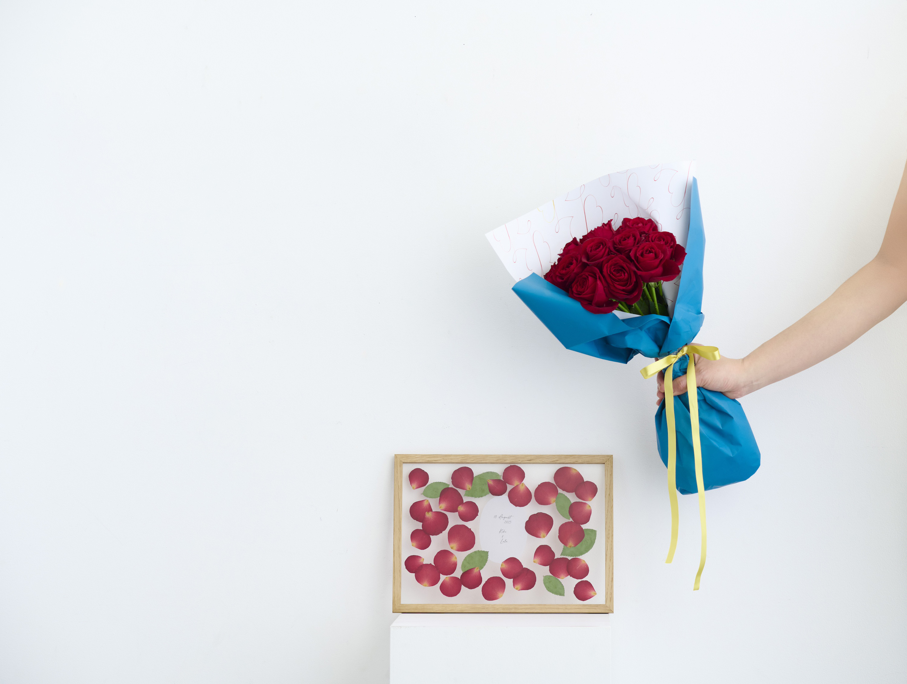 Strawberry Moebe -20本の赤バラブーケ & アフターブーケ Set-《Sサイズ》 28,600円