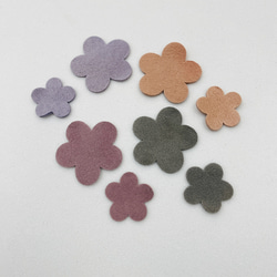 レザーフラワー #4 秋に咲いていそうな花　60枚 3枚目の画像