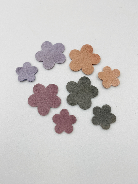 レザーフラワー #4 秋に咲いていそうな花　60枚 3枚目の画像