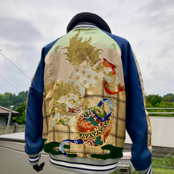 着物リメイク　88番リバーシブルブルゾン　まー様オーダー専用出品 着物リメイク 88番リバーシブルブルゾン まー様オーダー専用出品 着物