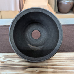 【植木鉢】◆テレビチャンピオン陶芸王が作る器・炭化窯変裂罅紋様鉢(たんかようへんれっかもんようばち) 3枚目の画像