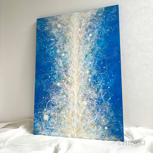 アクリル抽象画 多色使い 抽象画 多色使い アクリル絵具 葉書サイズ アート オイル