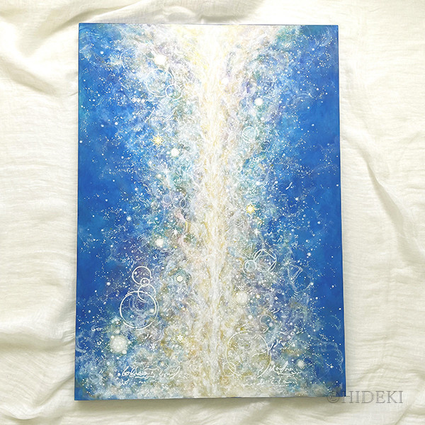 滝のアクリル画 大きい 抽象画 滝のアクリル画 大きい 抽象画 滝の