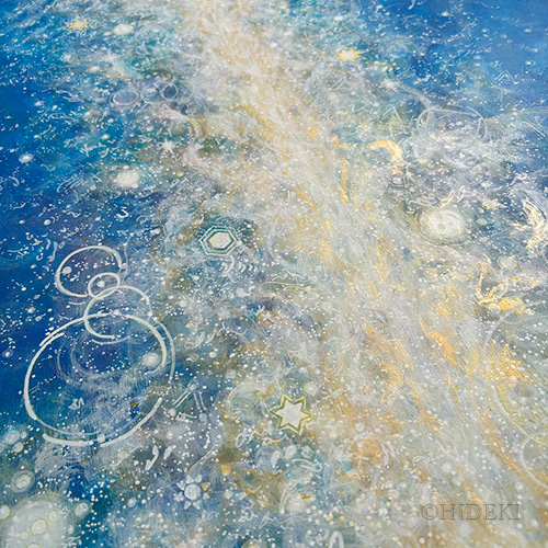 抽象画☆Pillar of Light－everyone☆アクリル画の大きい絵画