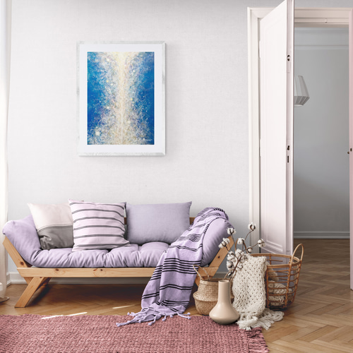 抽象画☆Pillar of Light－everyone☆アクリル画の大きい絵画 絵画