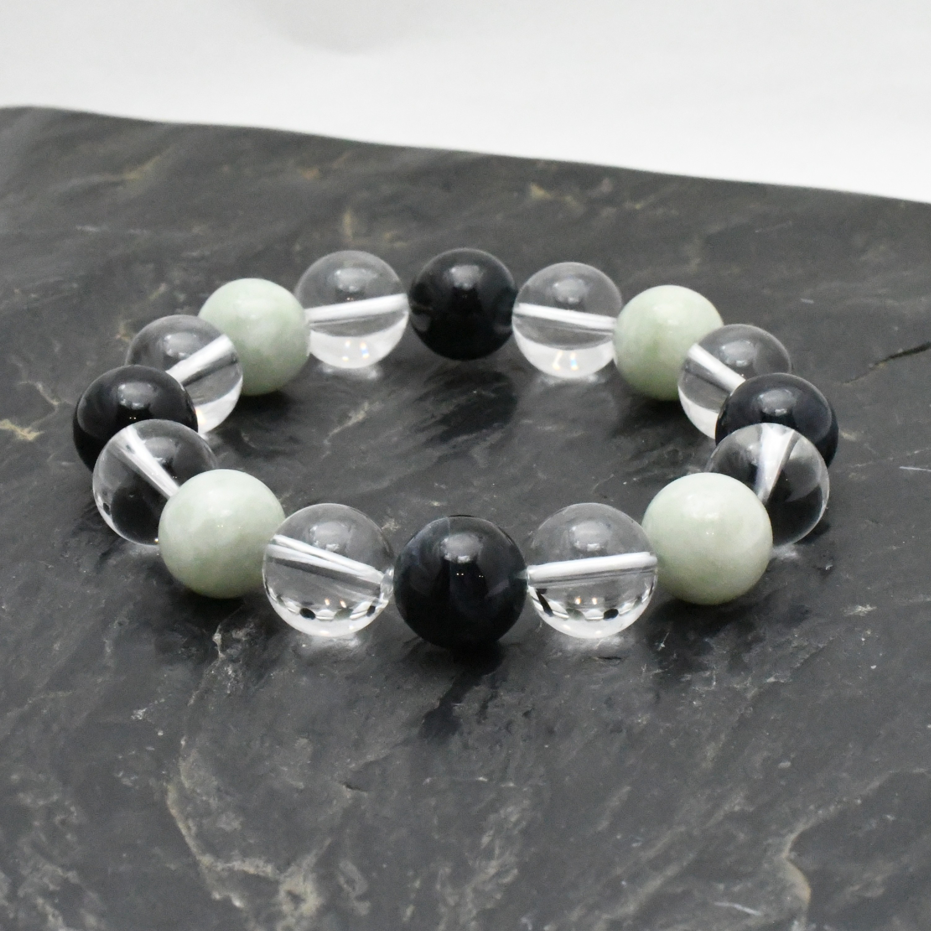 神秘×神秘☆ブルータイガーアイ 翡翠 水晶 ブレスレット 12ミリ 天然石ストーン お守り ギフト 仕事 ビジネス