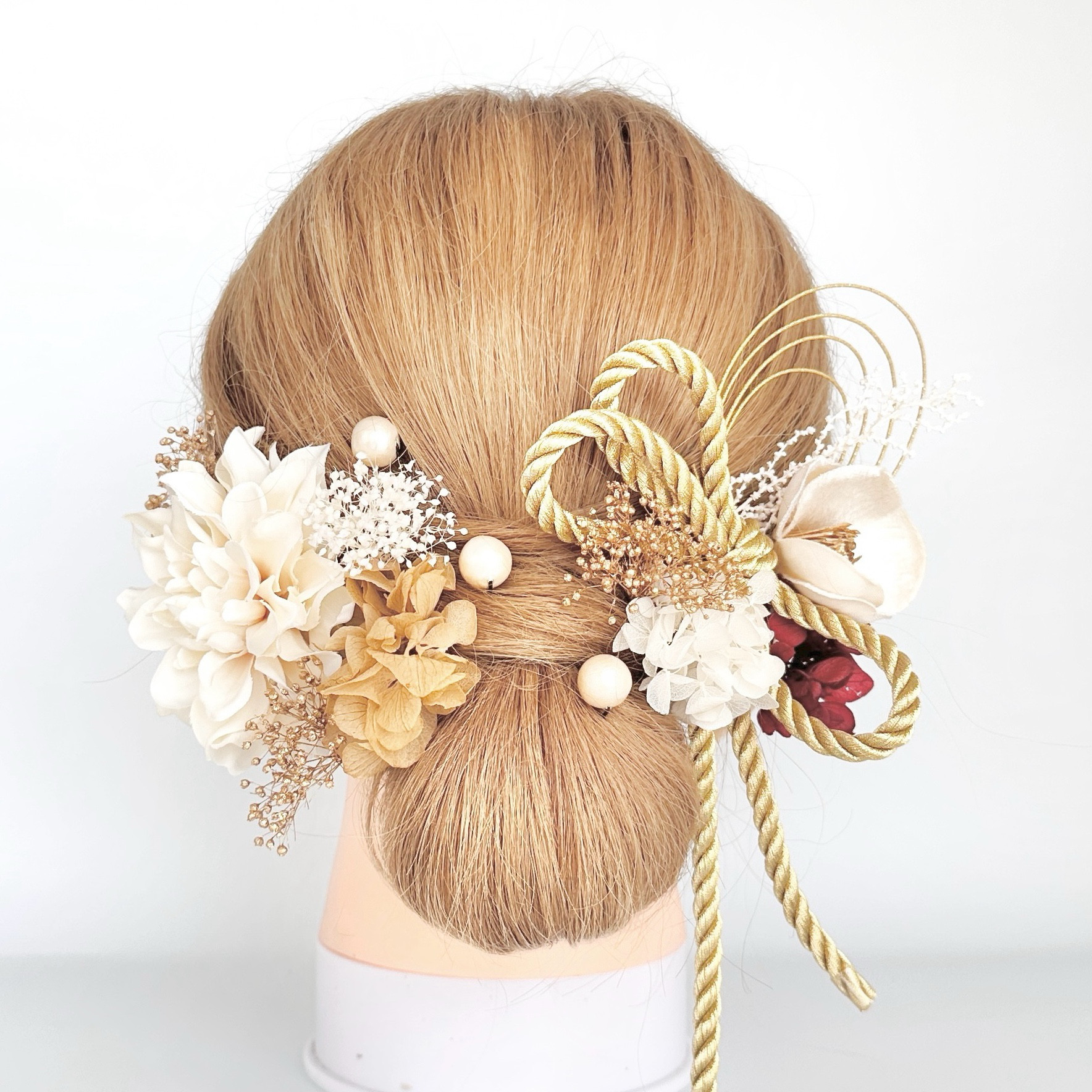 成人式髪飾り【金箔付き】和装　卒業式　結婚式