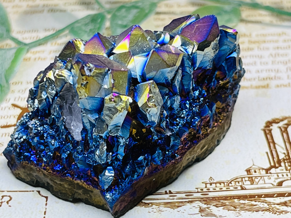 七色の夢໒꒱✨ オーラ アメジスト 紫水晶 ラフストーン 原石