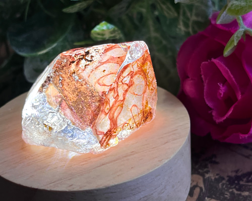 ゴイアス州産✨ レッド レムリアンシードクリスタル 原石 水晶 天然石