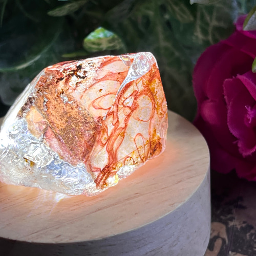 ゴイアス州産　レッド　レムリアンシードクリスタル 原石　水晶　ヘマタイト ゴイアス州産✨ レッド レムリアンシードクリスタル 原石 水晶