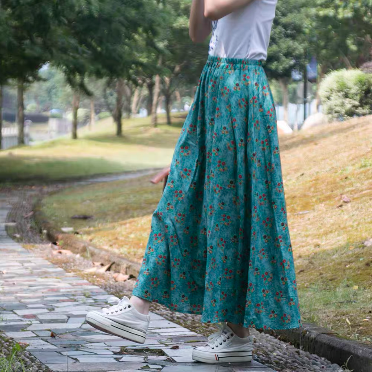 夏色新作2025、ロングスカート、春スカート、夏スカート、秋スカート