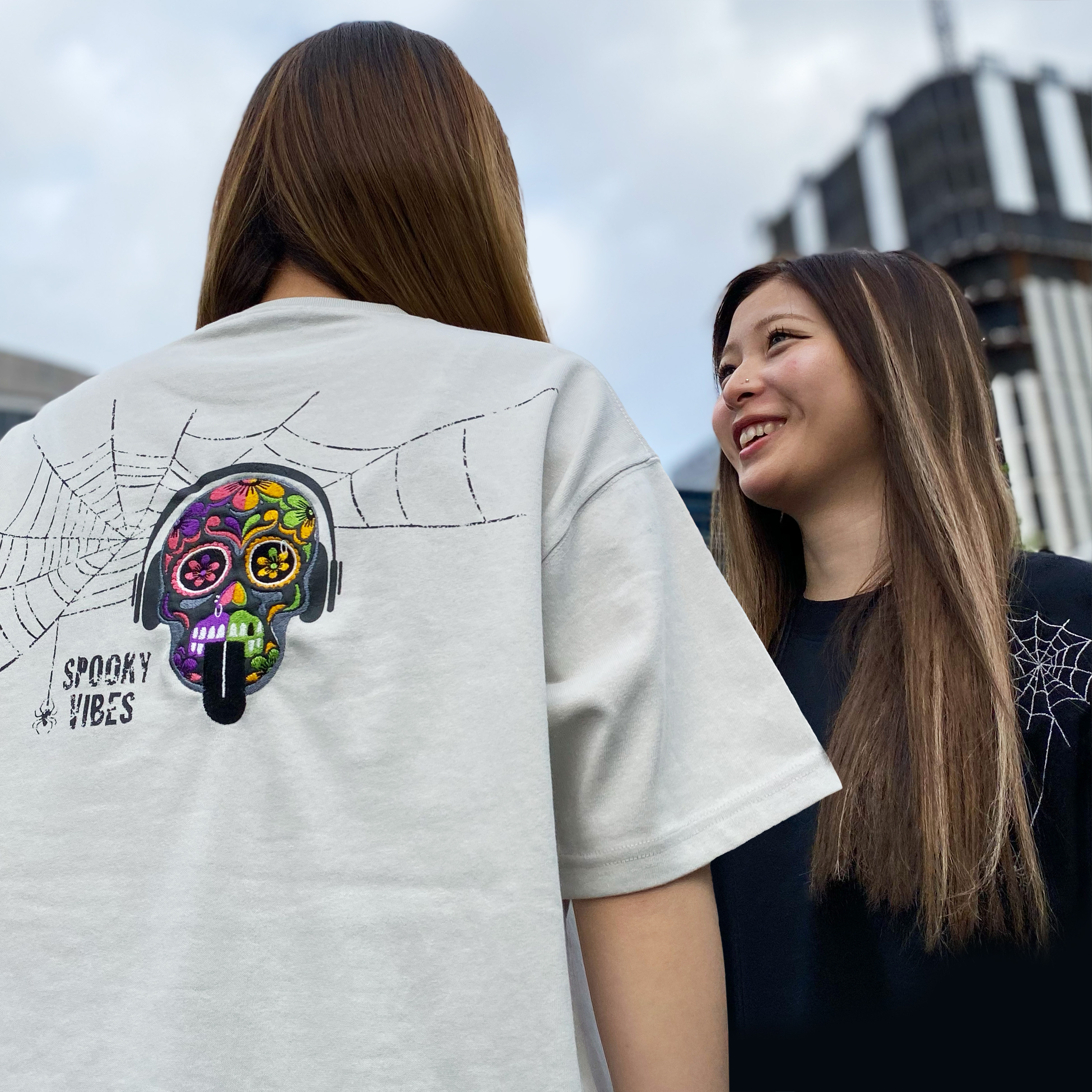 刺繍☆半袖Tシャツ/SPOOKY VIBES 9.1oz 9,075円