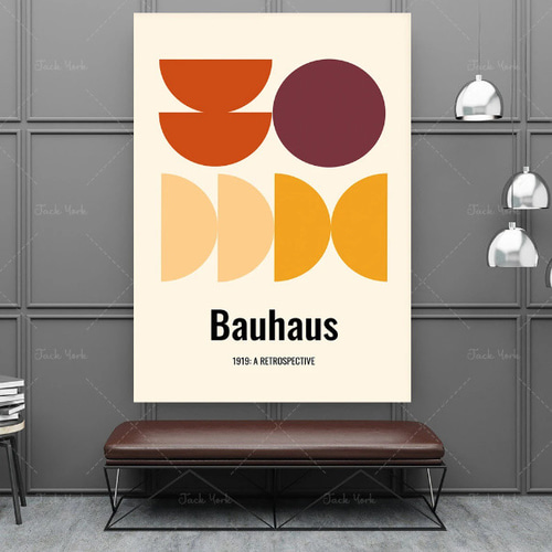 バウハウス Bauhaus ミッドセンチュリー 展示 モダン キャンバスアート