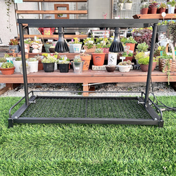 植物棚、高さ調整可能ダクトレール付！アイアンラック　アガベ　アイアンシェルフ 楽天市場】アイアンシェルフL アイアンシェルフM アイアン