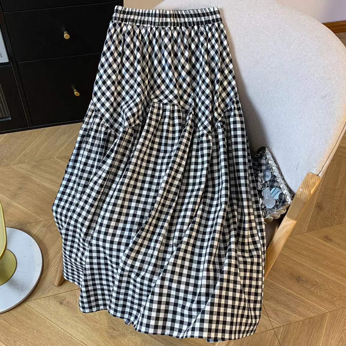 夏スカート 大人カジュアルスカート ロングスカート レディース 綿100% 春夏秋 ﻿