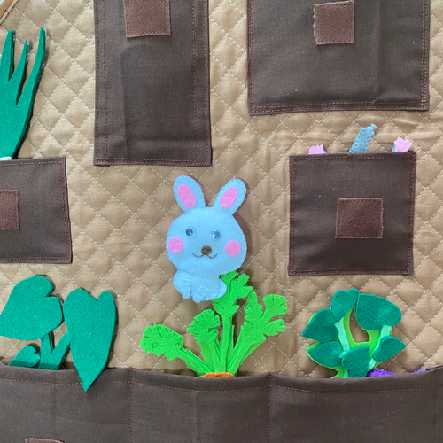 エプロンシアターすっぽんおやさいさん、くだものさん 生地