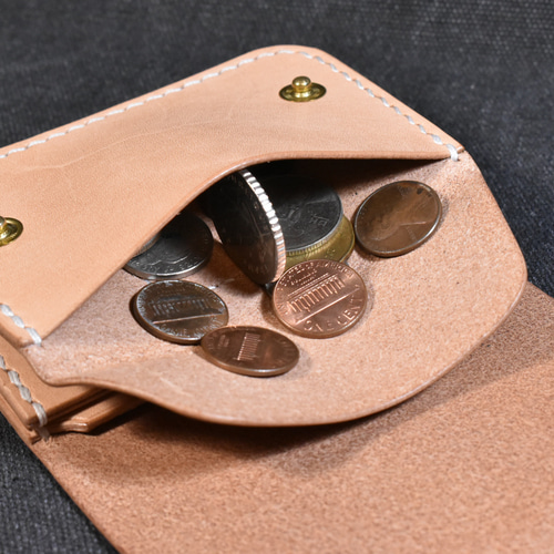 タイニートラッカーウォレット 栃木レザーナチュラル 手縫い その他