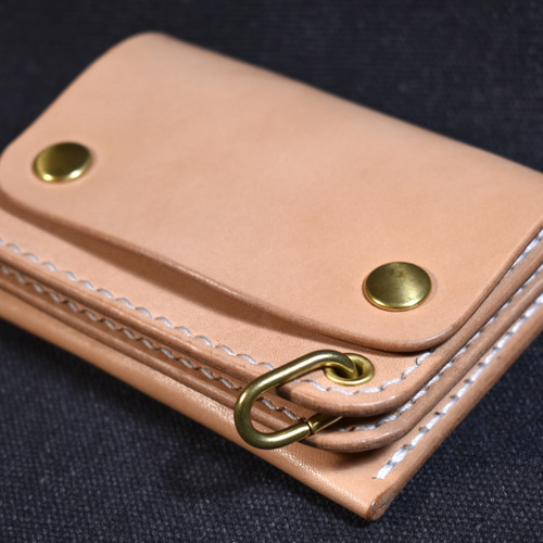 タイニートラッカーウォレット 栃木レザーナチュラル 手縫い その他