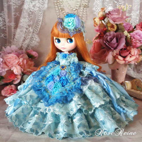 ルノアールの夢 アンティークなアクアブループリンセスドレス ルノアールの夢 アンティークなアクアブループリンセスドレス