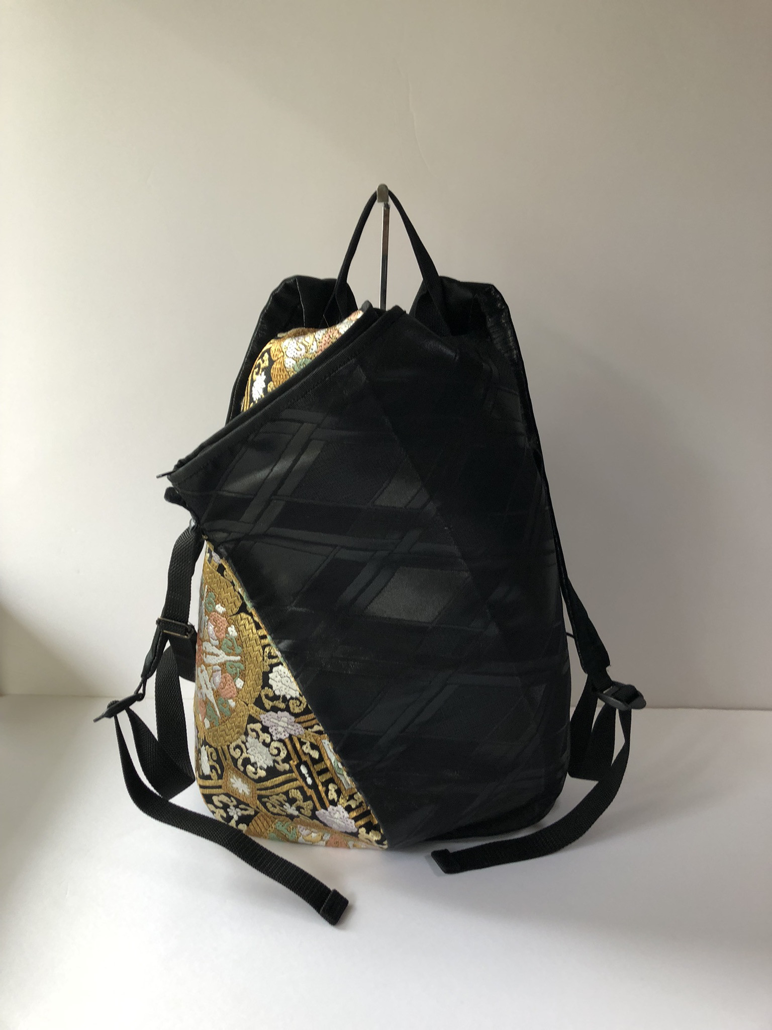 ⭐️帯リメイク　　バックパック　　変形型リュック　　一点物