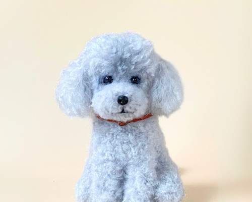 ＊mocha♡dog ＊ プードル(シルバー)☆ぬいぐるみわんこ teddy 犬 30a993e4fb6ed76e067667b8601e46